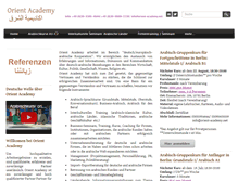 Tablet Screenshot of orient-academy.net